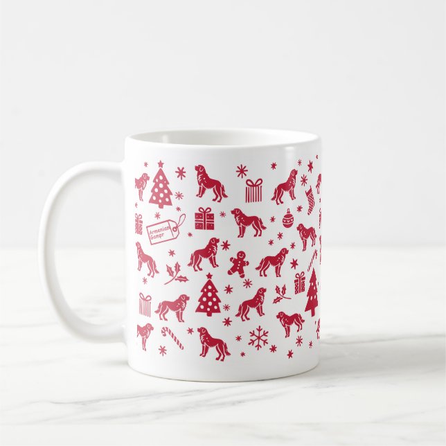 Armenian Gampr Christmas Design Coffee Mug (Left)