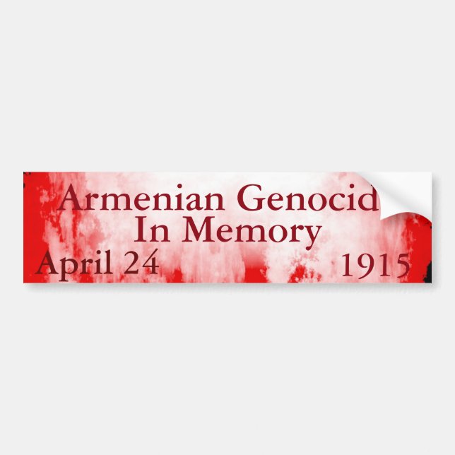 Armenian Genocide Bumpersticker Bumper Sticker (Front)
