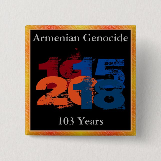 Armenian Genocide Button (Front)
