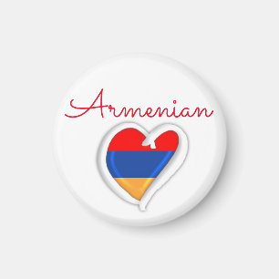 Armenian Heart  Heritage Magnet