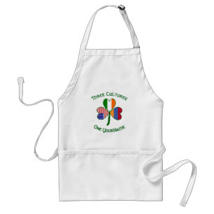 Armenian Irish American Flags Shamrock Your Name Standard Apron
