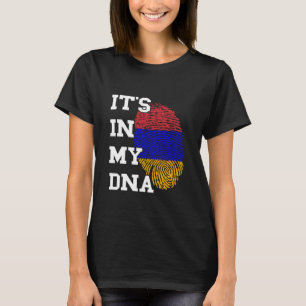 Armenian It's In My DNA Finger Print Armenian Root T-Shirt