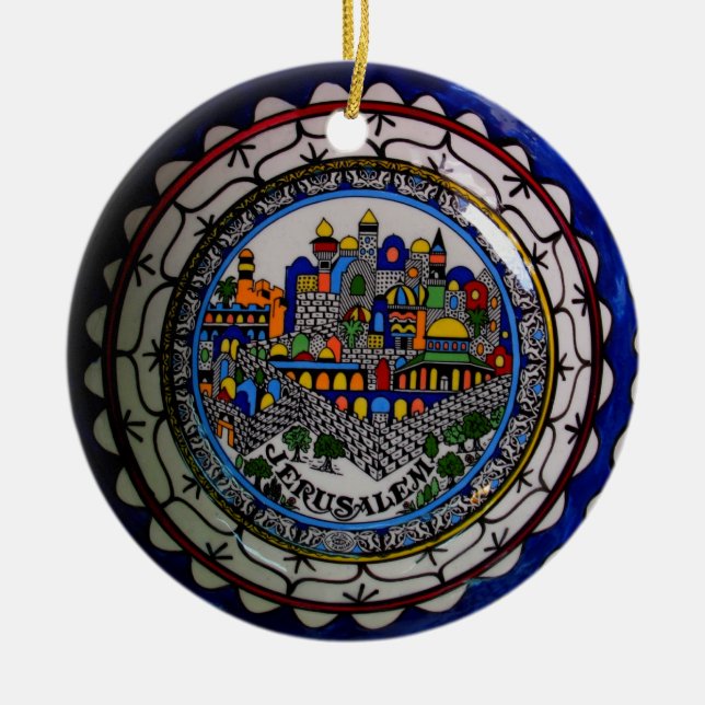 Armenian Painted Plate Ornament (Front)