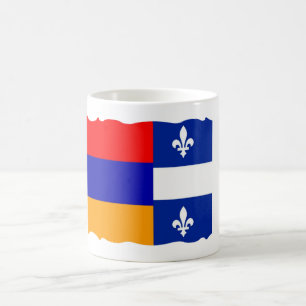 `Armenian & Quebec Flag Coffee Mug