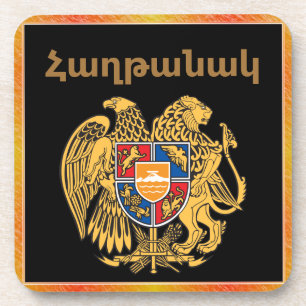 Armenian Saying Beverage Coaster