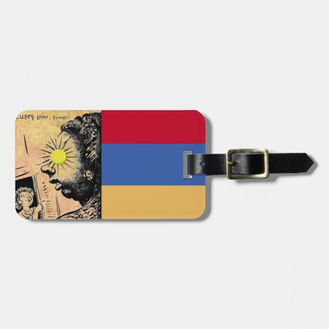 Armenian Saying Luggage Tag (Front Horizontal)