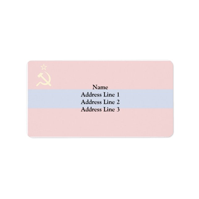 Armenian Ssr, Armenia flag Label (Front)