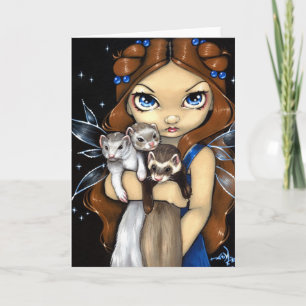 "Armful of Ferrets" Greeting Card