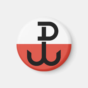 Armia Krajowa Flag Magnet