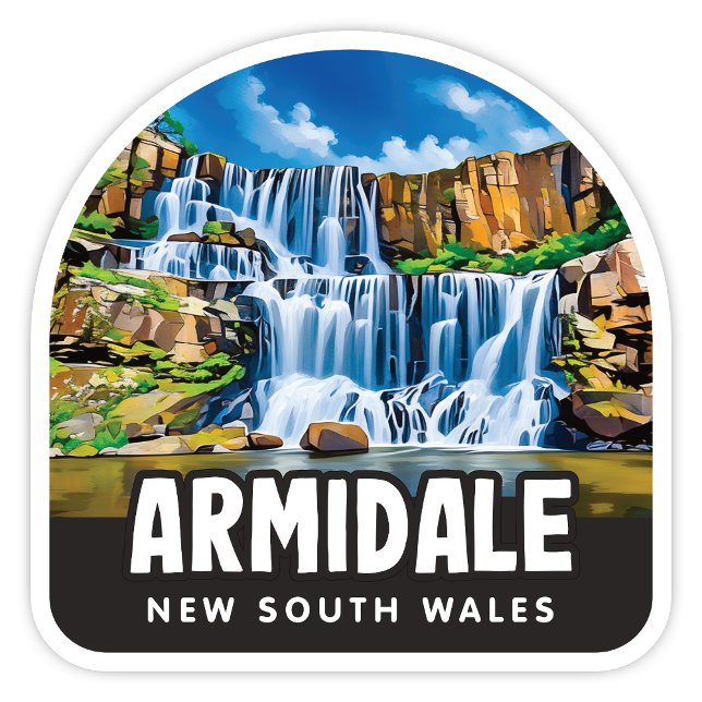 Armidale, NSW Australia Sticker (Armidale New South Wales Sticker (Ebor Falls))