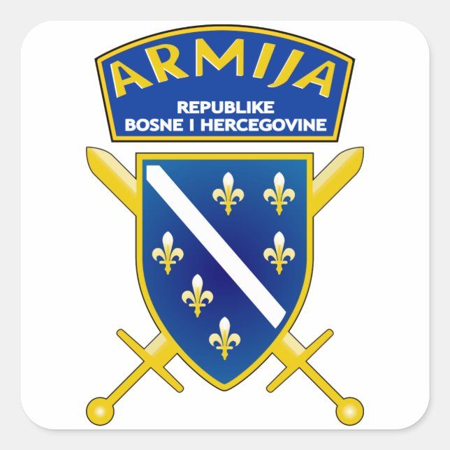 Armija BiH Square Sticker (Front)