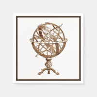 Armillary Celestial Sphere Vintage Sepia