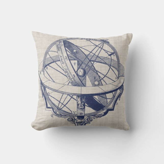 Armillary Sphere Cushion (Front)