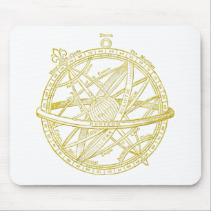 Armillary sphere mouse pad