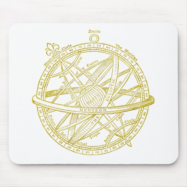 Armillary sphere mouse pad (Front)