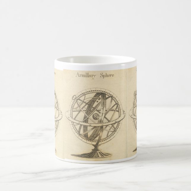 Armillary Sphere Original Sketch Coffee Mug (Center)