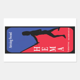 Arming sword HEMA decal Rectangular Sticker