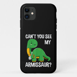 Armissaur Broken Bones Arm Injury Dinosaur Recover iPhone 11 Case