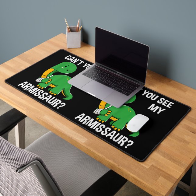 Armissaur Broken Bones Arm Injury Dinosaur Recover Desk Mat (Office 2)
