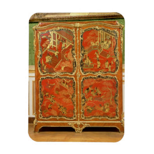 Armoire with four Chinoiserie red lacquer panels e Magnet