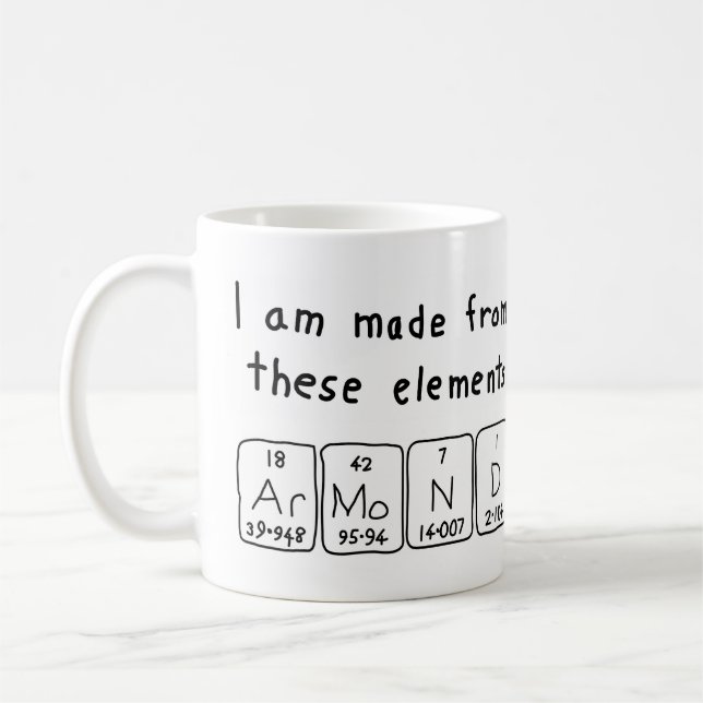 Armond periodic table name mug (Left)