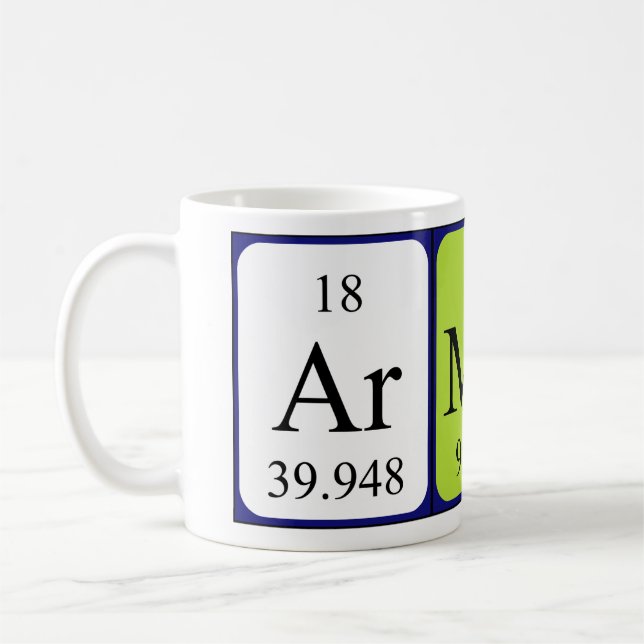 Armond periodic table name mug (Left)