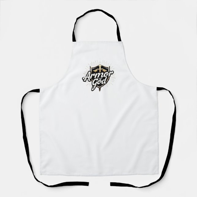Armor of God Apron | Faith-Based Kitchen Apron  (Front)