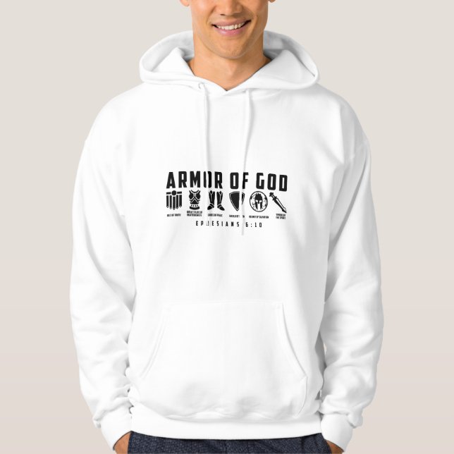Armor of God Ephesians 6:10 Hoodie (Front)