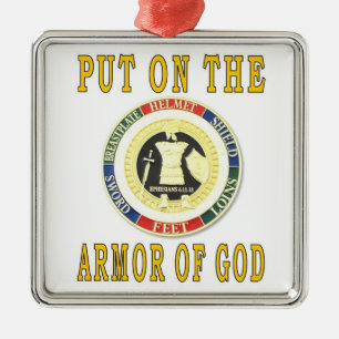 ARMOR OF GOD METAL ORNAMENT