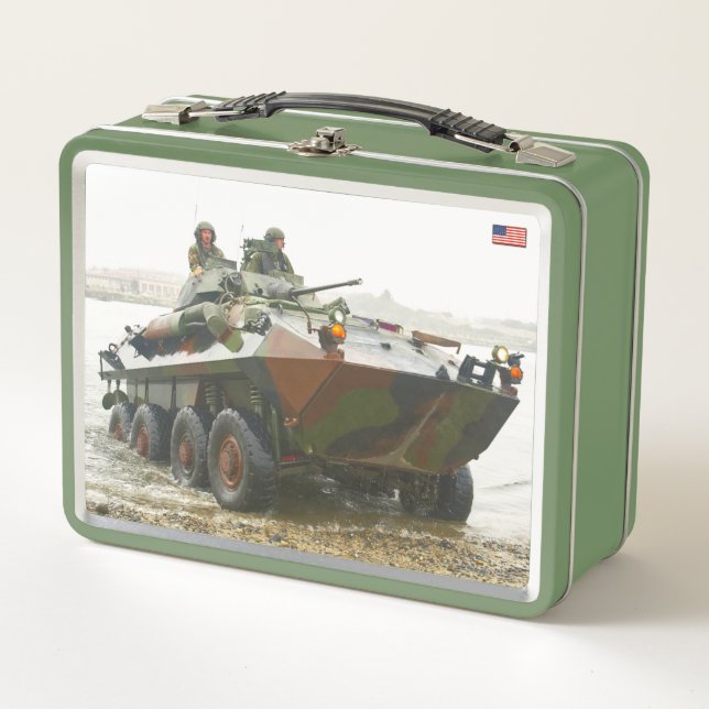 ARMORED PERSONNEL CARRIER – LAV-25 METAL LUNCH BOX (Front)