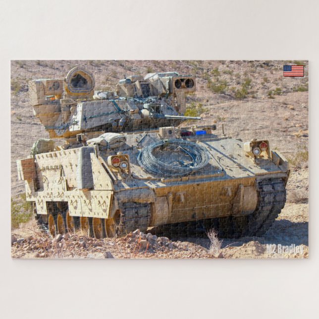 ARMORED PERSONNEL CARRIER M2 Bradley (20x30 inch) Jigsaw Puzzle (Horizontal)