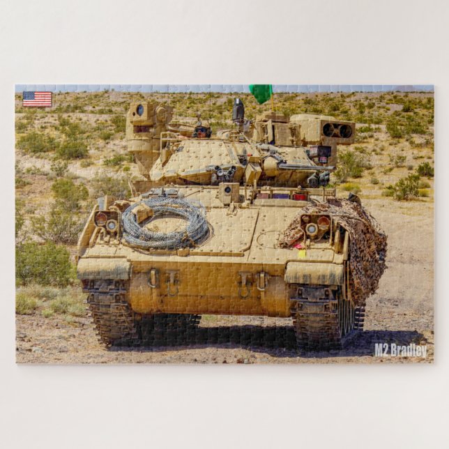 ARMORED PERSONNEL CARRIER M2 Bradley (20x30 inch) Jigsaw Puzzle (Horizontal)