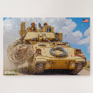 ARMORED PERSONNEL CARRIER M2 Bradley (20x30 inch) Jigsaw Puzzle
