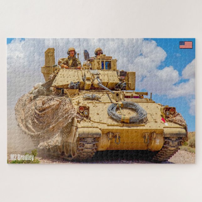 ARMORED PERSONNEL CARRIER M2 Bradley (20x30 inch) Jigsaw Puzzle (Horizontal)