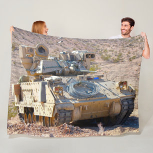 ARMORED PERSONNEL CARRIER - M2 Bradley Fleece Blanket