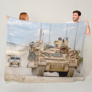 ARMORED PERSONNEL CARRIER - M2 Bradley Fleece Blanket