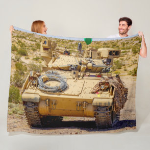ARMORED PERSONNEL CARRIER - M2 Bradley Fleece Blanket