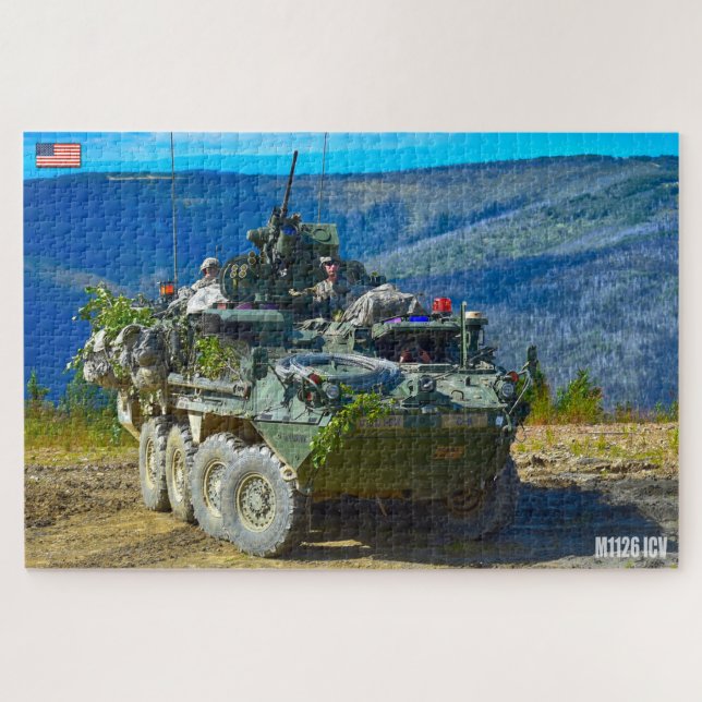 ARMORED PERSONNEL CARRIER - Stryker (20x30 inch) Jigsaw Puzzle (Horizontal)