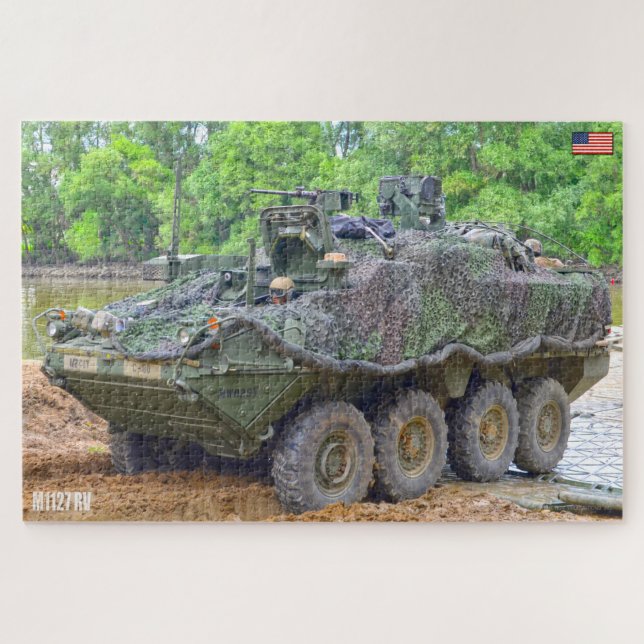 ARMORED PERSONNEL CARRIER - Stryker (20x30 inch) Jigsaw Puzzle (Horizontal)