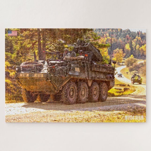 ARMORED PERSONNEL CARRIER - Stryker (20x30 inch) Jigsaw Puzzle (Horizontal)