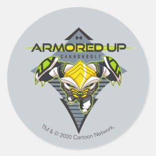 Armored Up - Omni-Kix Cannonbolt Classic Round Sticker