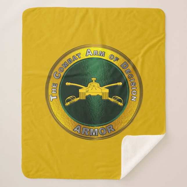 Armour Branch  Sherpa Blanket (Front)