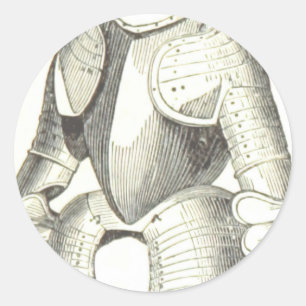 armour classic round sticker