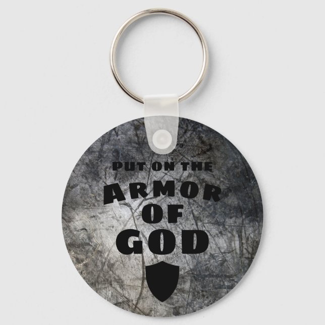 Armour of God Christian Religious Key Ring (Front)