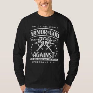 Armour Of God Ephesians 617 Bible Verse Christian T-Shirt
