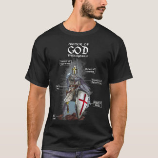 Armour of God Ephesians 6 10 18 Bible Verse T-Shirt