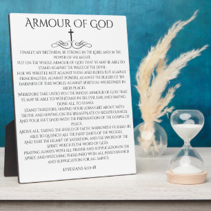 Armour of God Ephesians 6 10 Decorative Plaque