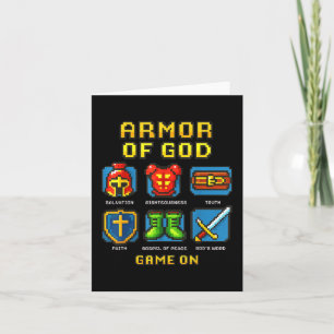 Armour Of God Pixel Faith Christian Video Game Gam Card