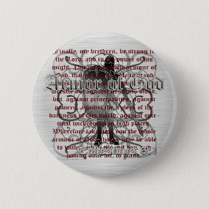 Armour of God Soldier 6 Cm Round Badge