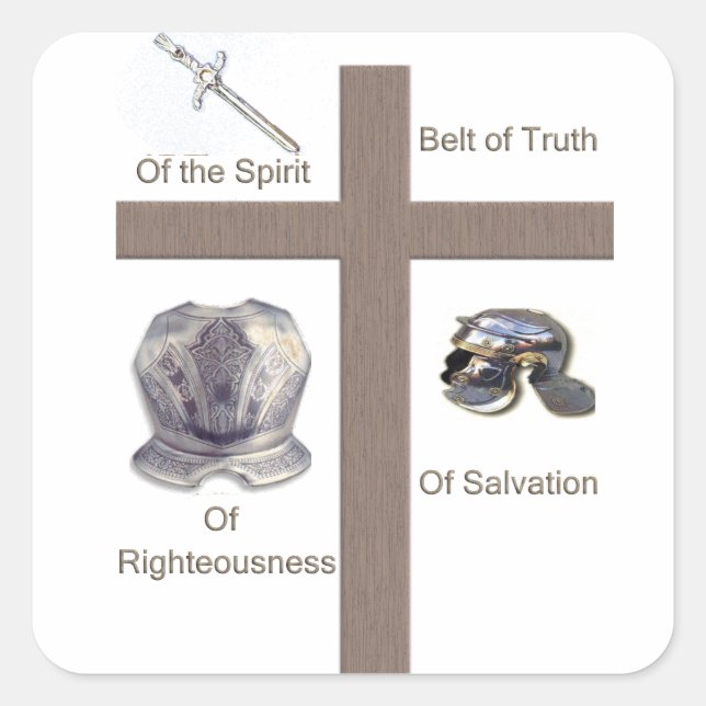 Armour of God Square Sticker (Front)